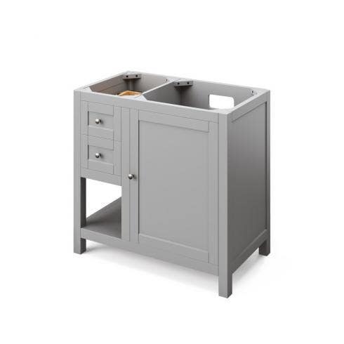 Jeffrey Alexander VKITAST36 Astoria Vanity, Width-36",Right Offset,Undermount Rectangle Bowl