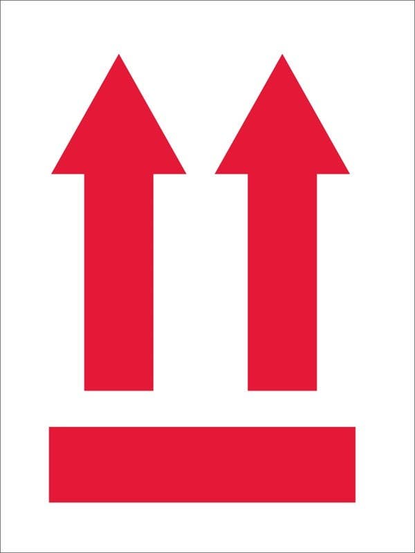AccuformNMC MPC International Shipping Labels, (This End Up), Adhesive Coated Paper, 500/Roll