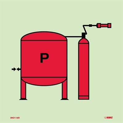 AccuformNMC MLMR762 IMO - Fire Control Equipment, 6" x 6"