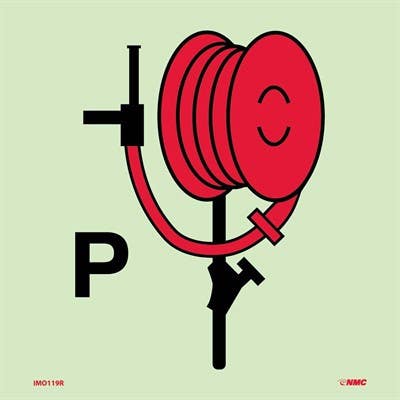 AccuformNMC MLMR766 IMO - Fire Control Equipment, 6" x 6"