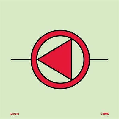 AccuformNMC MLMR802 IMO - Fire Control Equipment, 6" x 6"