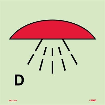 AccuformNMC MLMR816 IMO - Fire Control Equipment, 6" x 6"