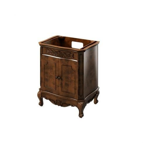 Jeffrey Alexander VKITCLA30NU Clairemont Vanity, Vanity Top-Black Granite, Vanity Finish- Nutmeg