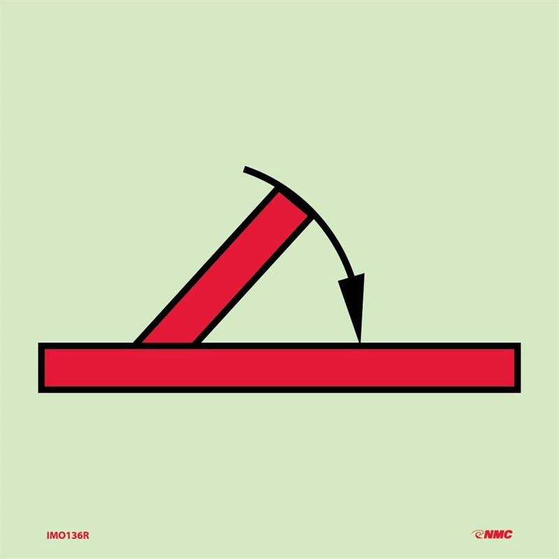 AccuformNMC MLMR974 IMO - Fire Control Equipment, 6" x 6"