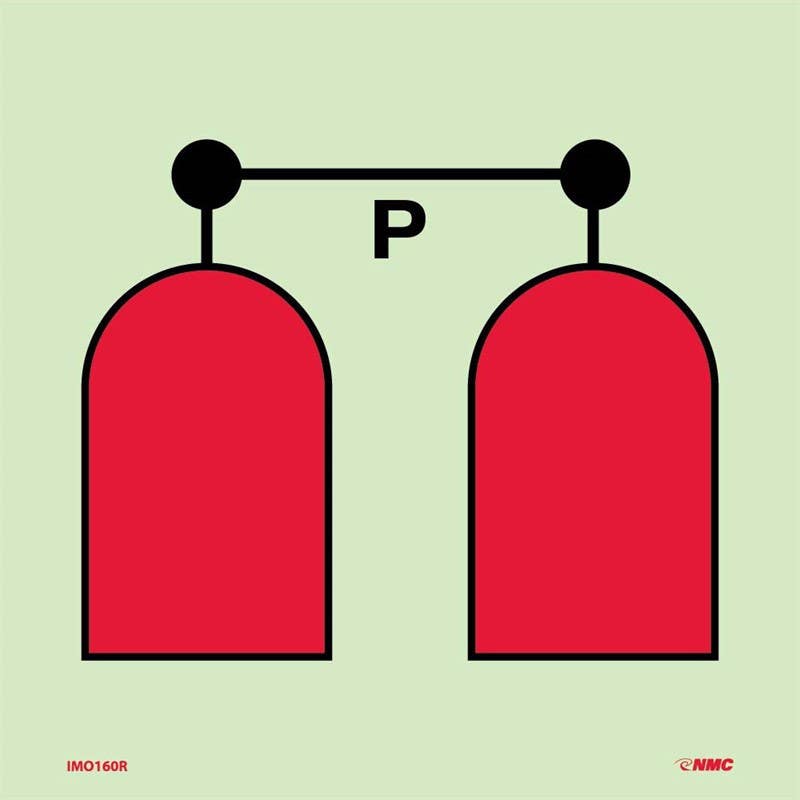 AccuformNMC MLMR768 IMO - Fire Control Equipment, 6" x 6"