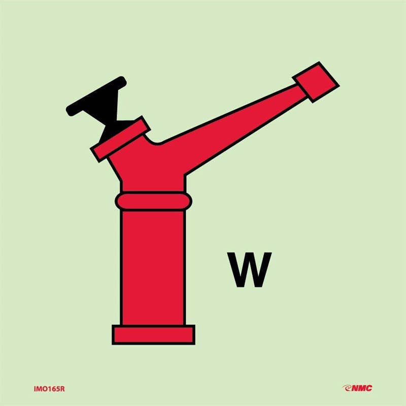 AccuformNMC MLMR810 IMO - Fire Control Equipment, 6" x 6"