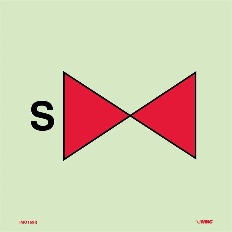 AccuformNMC MLMR824 IMO - Fire Control Equipment, 6" x 6"