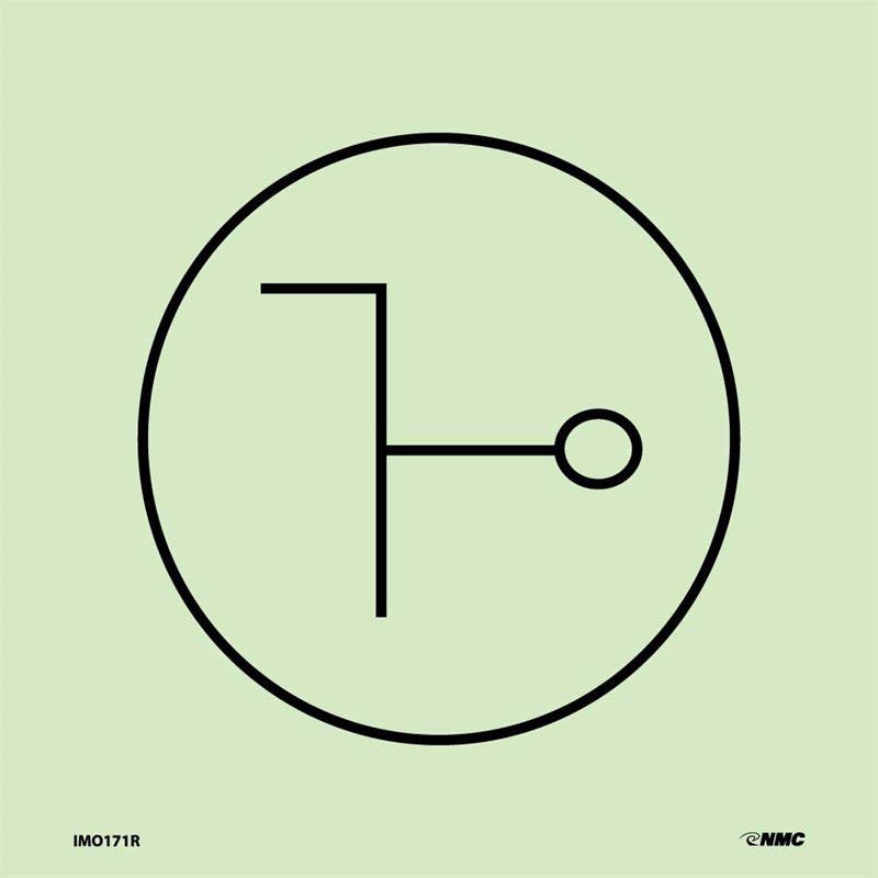 AccuformNMC MLMR929 IMO - Fire Control Equipment, 6" x 6"