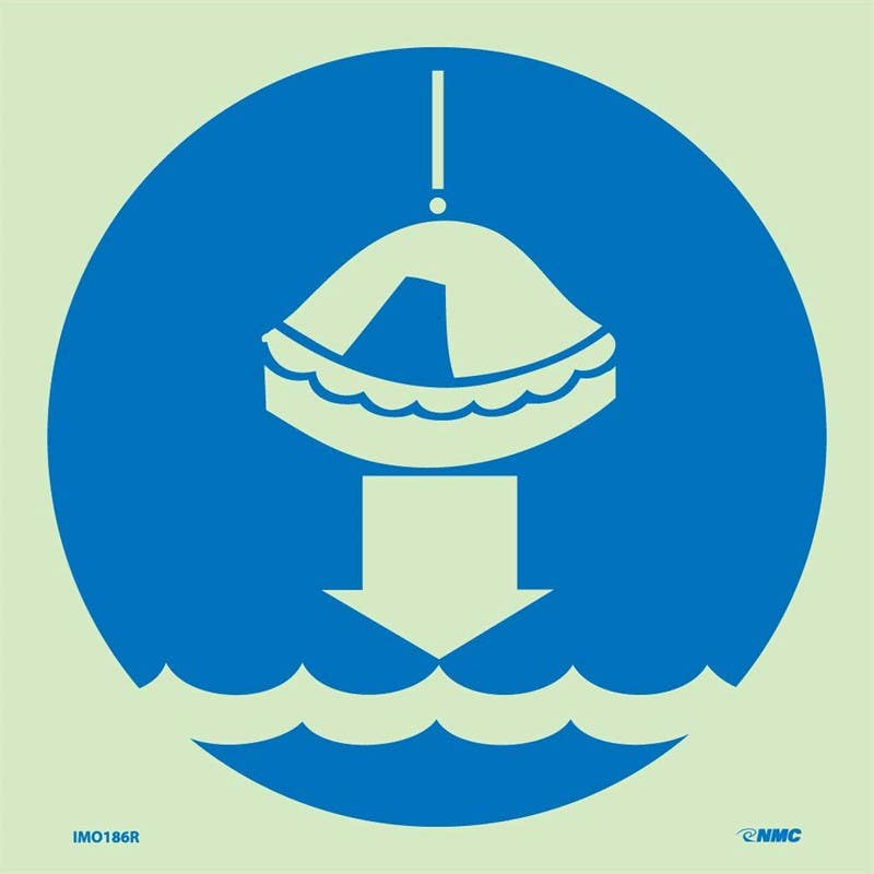 AccuformNMC MLMR208 IMO - Life Saving & Rescue Equipment, 6" x 6"