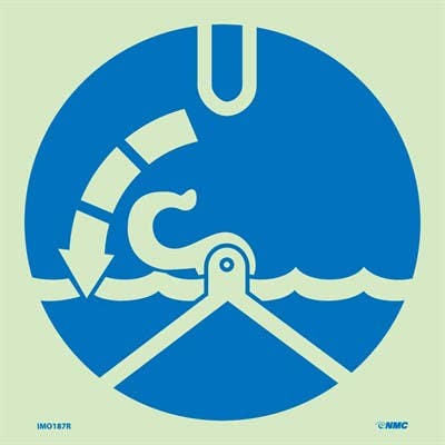 AccuformNMC MLMR212 IMO - Life Saving & Rescue Equipment, 6" x 6"