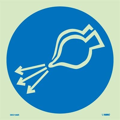 AccuformNMC MLMR216 IMO - Life Saving & Rescue Equipment, 6" x 6"