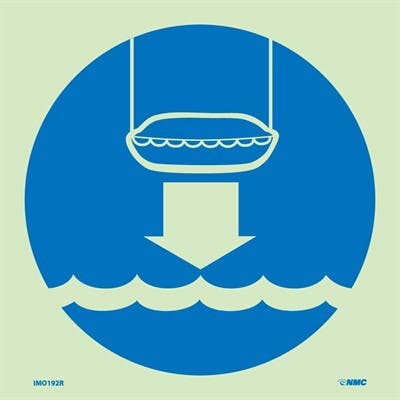 AccuformNMC MLMR206 IMO - Life Saving & Rescue Equipment, 6" x 6"