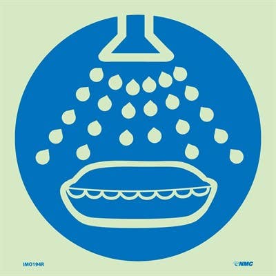 AccuformNMC MLMR214 IMO - Life Saving & Rescue Equipment, 6" x 6"