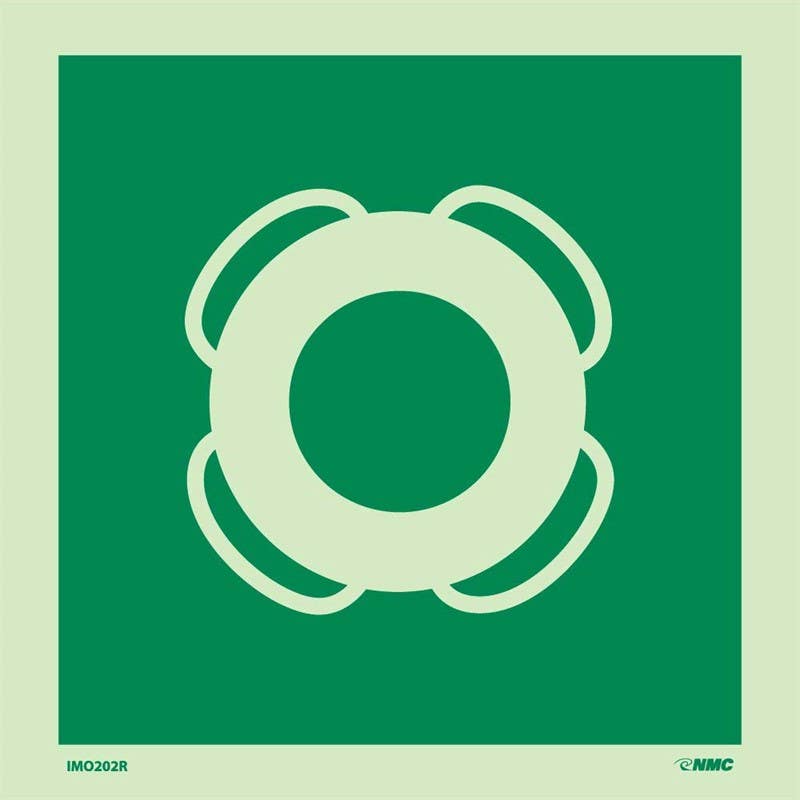 AccuformNMC MLMR112 IMO - Evacuation & First Aid, 6" x 6"