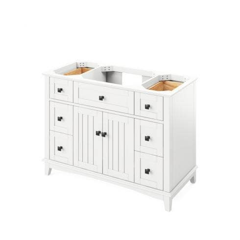 Jeffrey Alexander VKITSAV48 Savino Vanity, Width-48", Undermount Rectangle Bowl