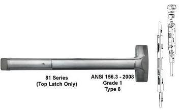 Detex ADVANTEX 81 Series Concealed Vertical Rod Exit Device ( For Hollow Metal  Door )