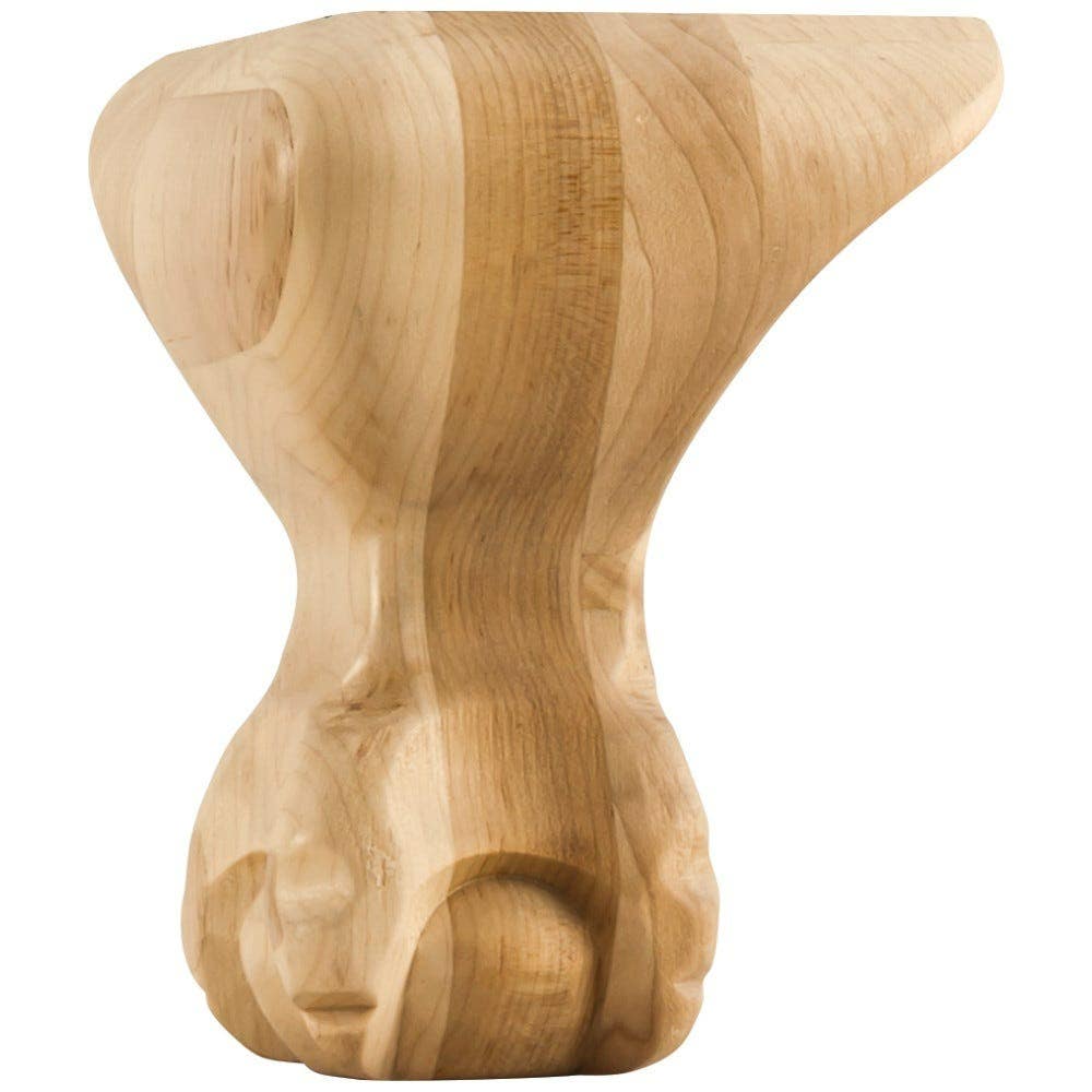 Hardware Resources WL Smooth Ball & Claw Leg, 4 1/2" W x 4 1/2" D