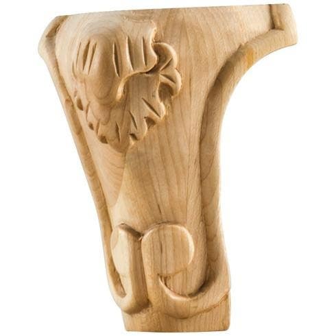 Hardware Resources WLC50 Acanthus Leg, 3 1/2" W x 3 1/2" D x 5" H