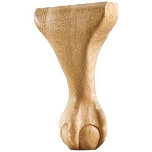 Hardware Resources WLC Center Ball & Claw Leg, 4 1/2" W x 2 3/4" D