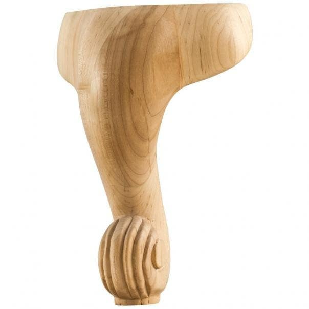 Hardware Resources WLF French Cut Leg, 5" W x 5" D