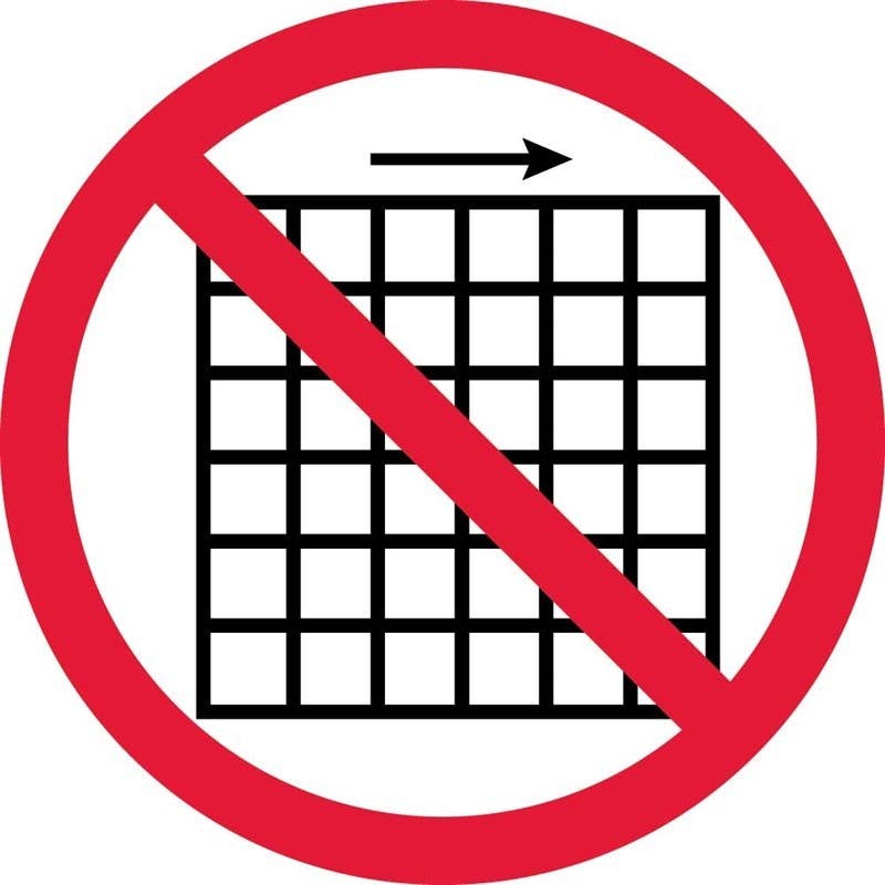 AccuformNMC ISO Graphic Do Not Remove Guard ISO Label, Adhesive Backed Vinyl