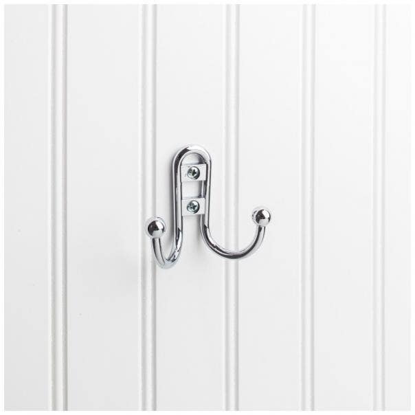 Elements YD25-256 Classic Double Prong Ball End Wall Mounted Hook