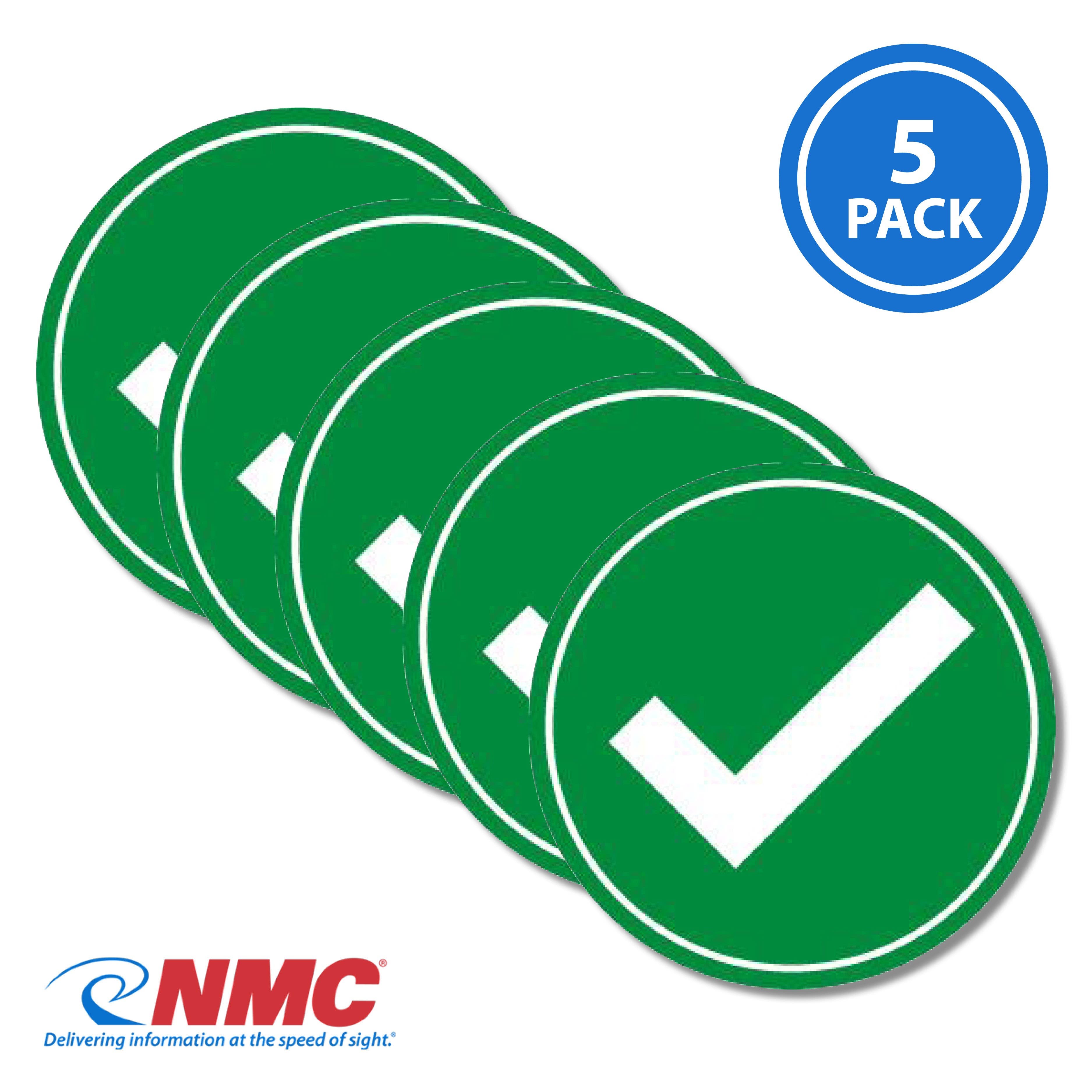 AccuformNMC LADM Safety Label, Check Mark Symbol, 5/Pk