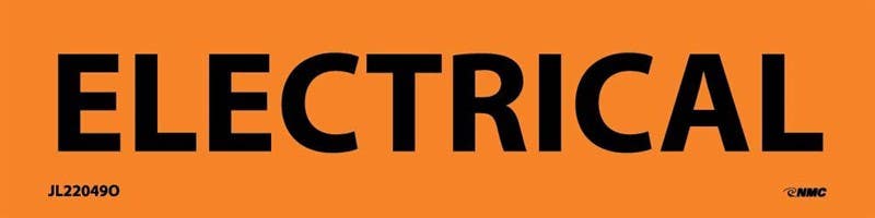 AccuformNMC LELC Voltage Marker, Electrical, Adhesive Vinyl