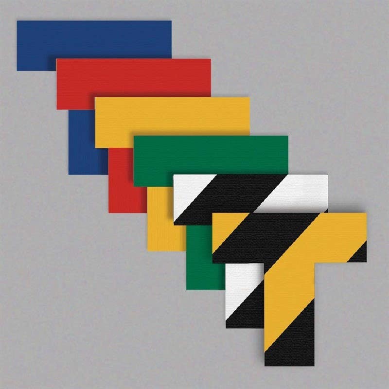 AccuformNMC LN1 T Markers, 6"x2", 2" Wide Stems, Heavy Duty PC Vinyl, 25/Pk