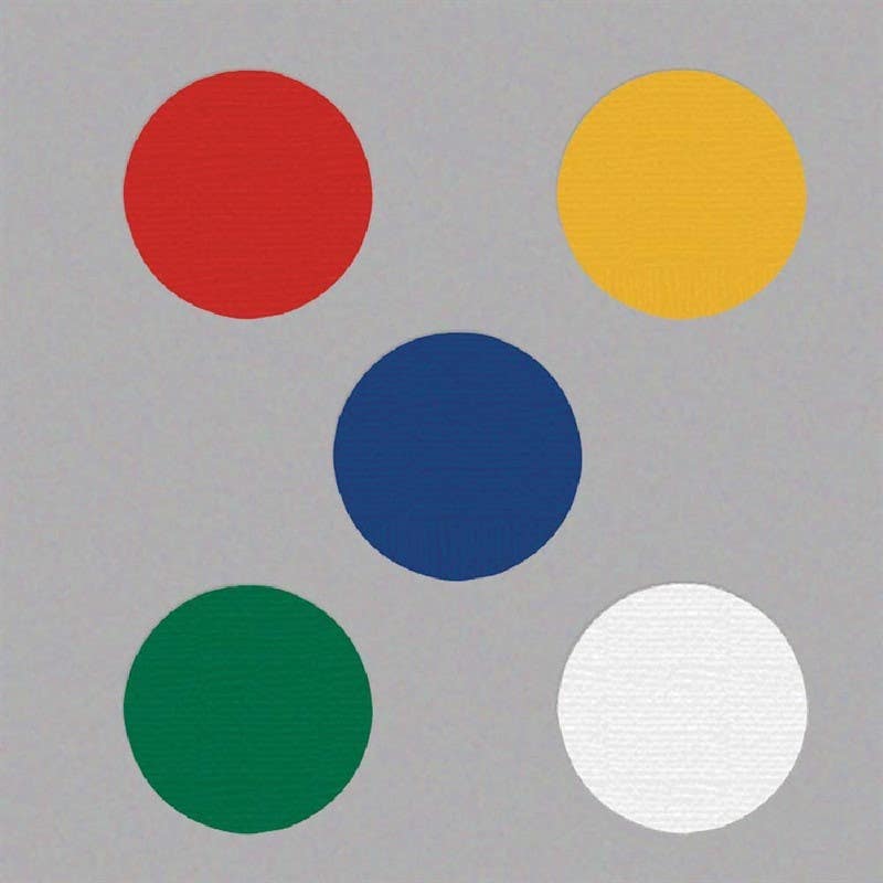 AccuformNMC LN131 Marking Dots, Heavy Duty PS Vinyl, Red, 3.5" Dia, 25/Pk