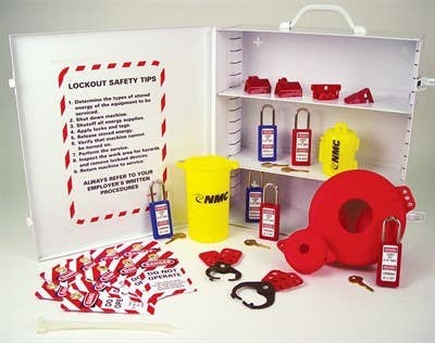 AccuformNMC KSK Lockout Tagout Station, White