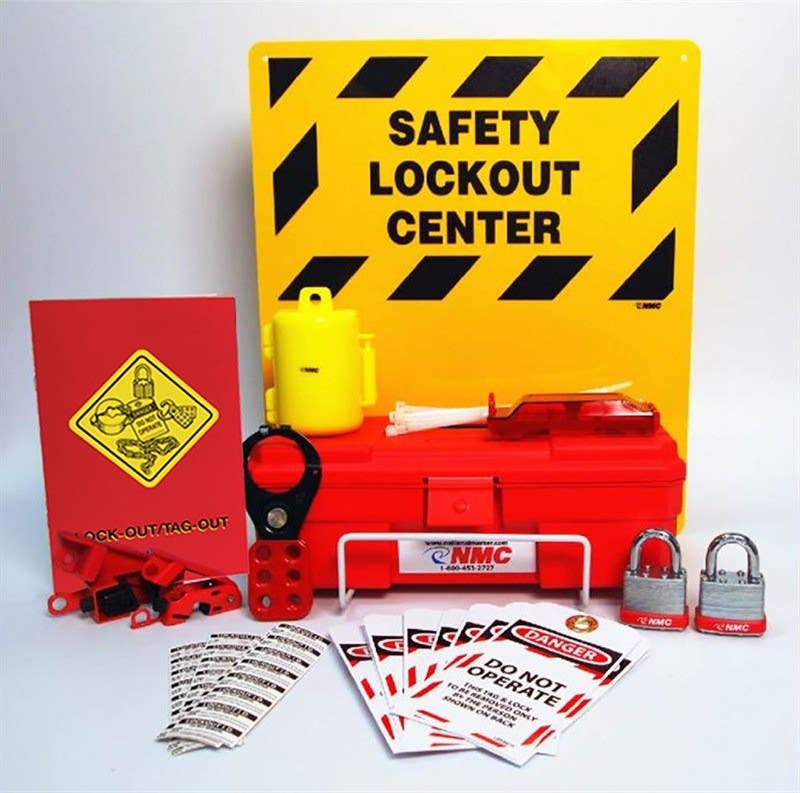 AccuformNMC LOK2 Electrical Lockout Center Kit, 16" x 14"
