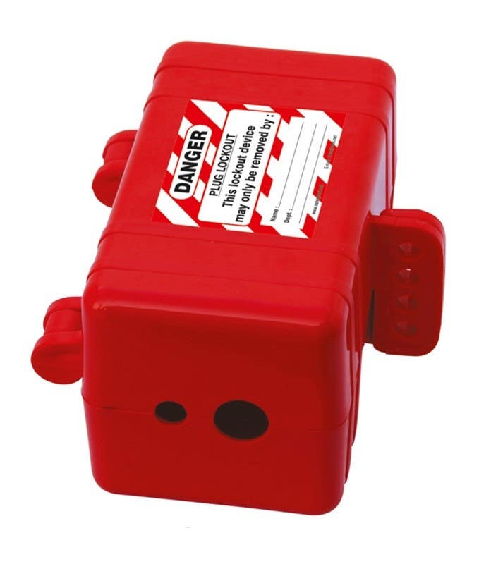 AccuformNMC LP550 Multiple Entry Plug Lockout, Red, 3.25" x 4"