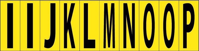 AccuformNMC LPS12 Self-Adhesive Letter Card, 2", 10 Letters/Card, PS Cloth