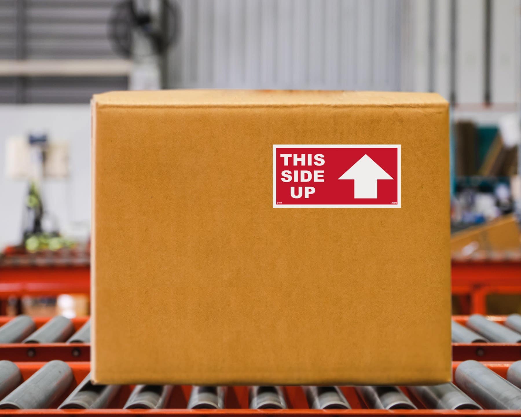 AccuformNMC LR04AL This Side Up Label, 2" x 4", PS Paper, 500/Roll