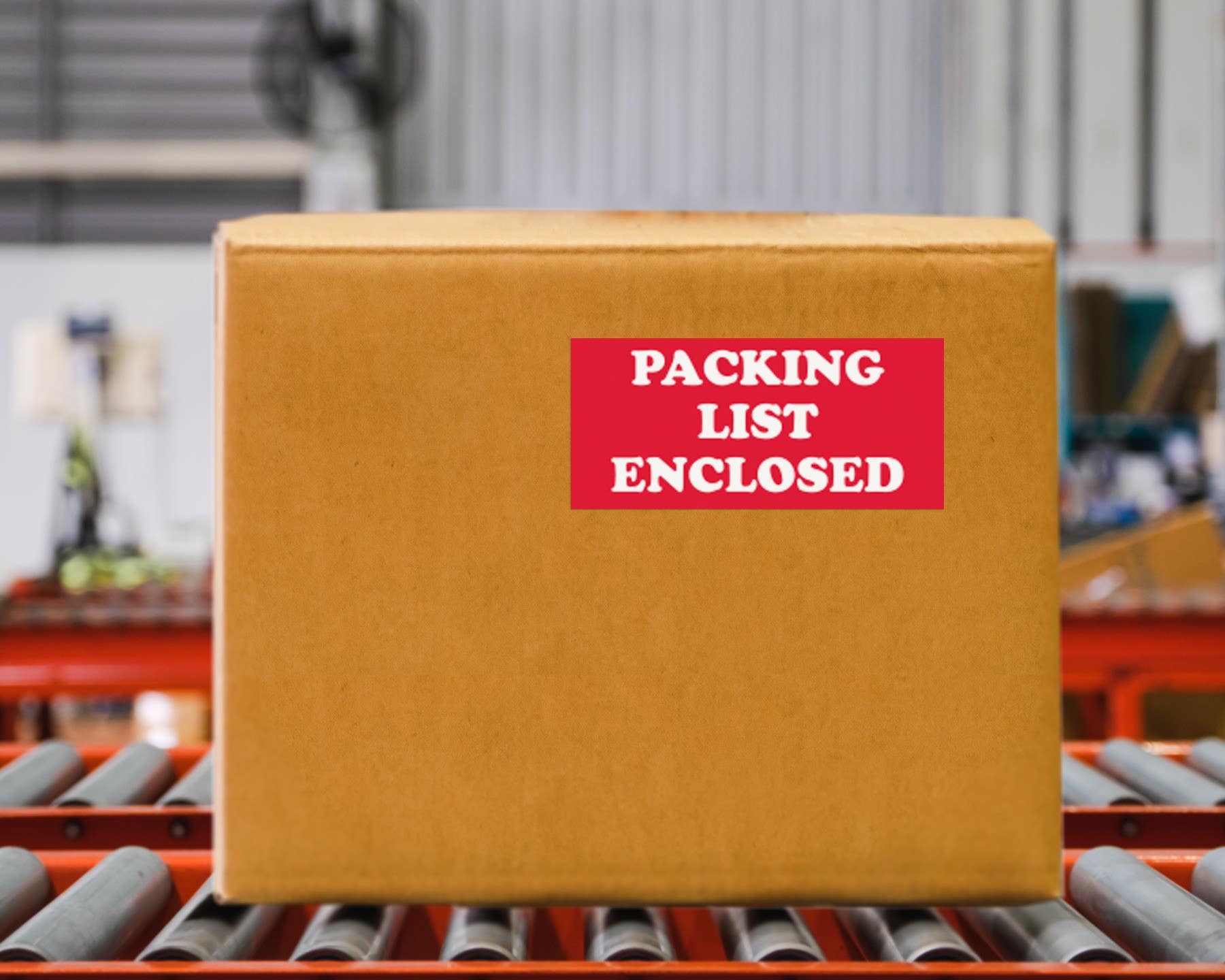 AccuformNMC LR20AL Packing List Enclosed Label, Shipping & Packing, 1.38" x 3", PS Paper, 500/Roll