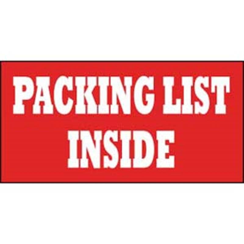 AccuformNMC LR21AL Packing List Inside Label, Shipping & Packing, 1.38" x 3", PS Paper, 500/Roll