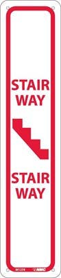 AccuformNMC M127 Stairway Sign, 18" x 4"
