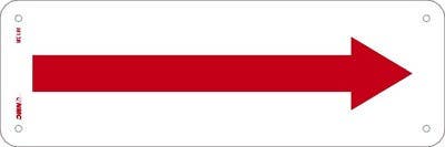 AccuformNMC MADC517 Safety Sign, (Red Arrow), 7" x 14"