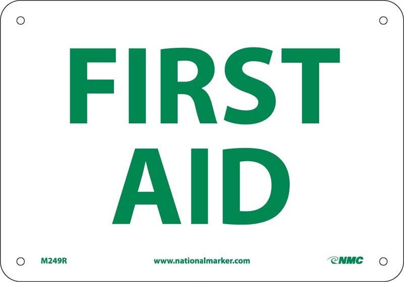 AccuformNMC M249 First Aid Sign, 7" x 10"