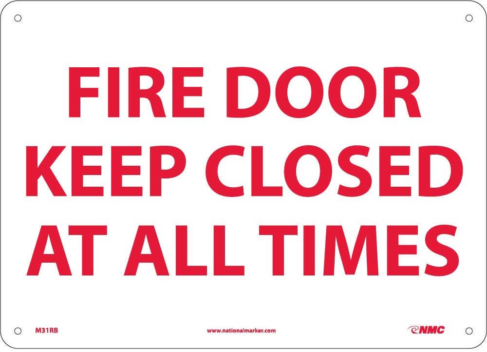 AccuformNMC MEXT Safety Sign, Fire Door - Keep Closed