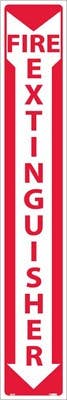 AccuformNMC M39 Fire Extinguisher Sign, 24" x 4"