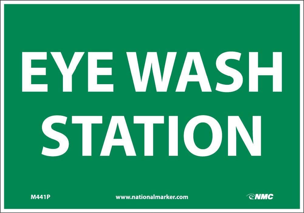 AccuformNMC MFSD Safety Sign, Eye Wash Station