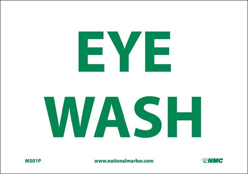 AccuformNMC MFSD Safety Signs, Eye Wash