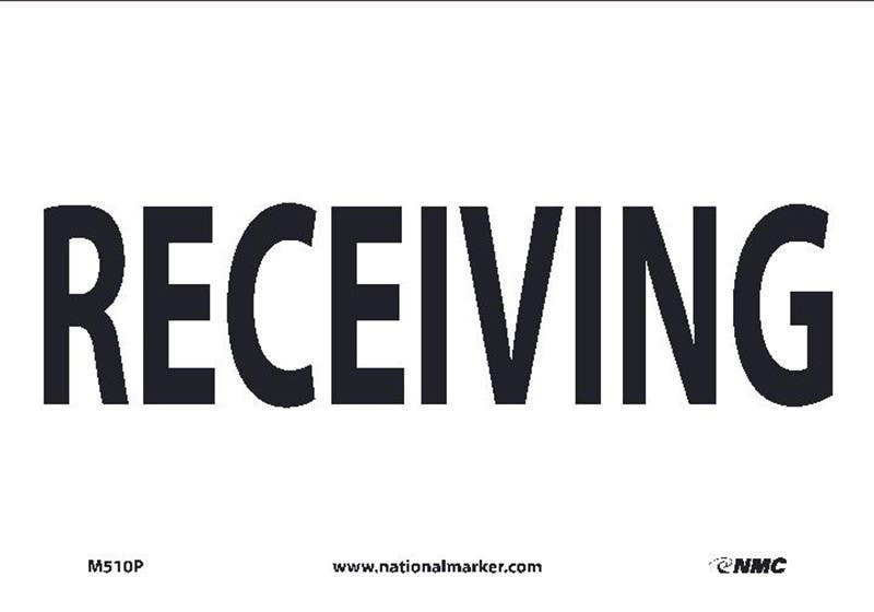 AccuformNMC MVHR Safety Sign, Receiving