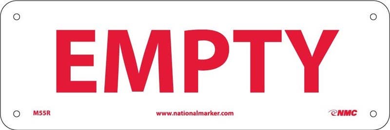 AccuformNMC LCHL559 Safety Label, Empty, Adhesive Dura-Vinyl, 4" x 6"