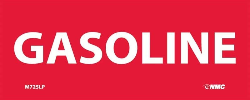 AccuformNMC LCHL517 Safety Label, Gasoline, Adhesive Dura-Vinyl, 2" x 5"