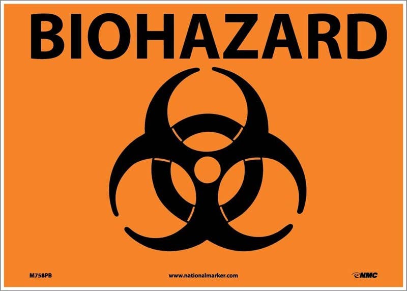 AccuformNMC MBHZ Safety Sign, Biohazard