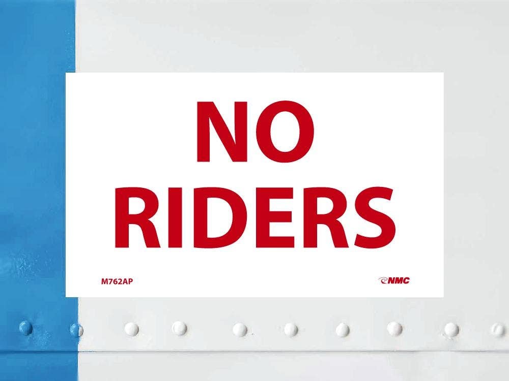 AccuformNMC LVHR Safety Label, No Riders, Adhesive Dura Vinyl - Each