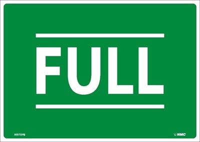 AccuformNMC MCPG Full Sign, Green, 10" x 14"